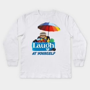 Laugh at yourself Kids Long Sleeve T-Shirt